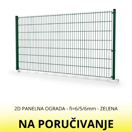 2D PANELNA OGRADA fi=6/5/6 ZELENA