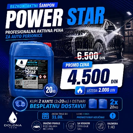 POWER STAR DOLONA 20 kg - Beskontaktni šampon